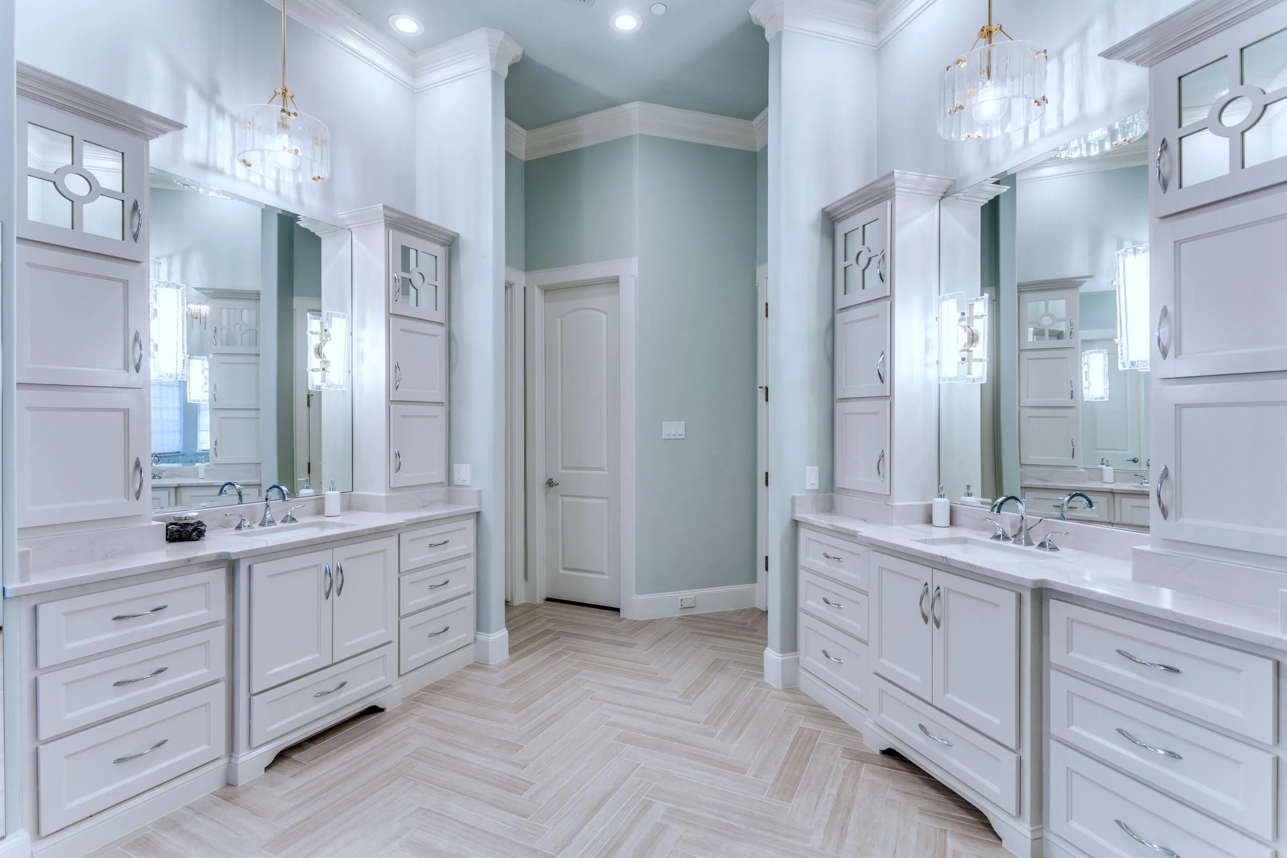 Transitional Elegance — Bathroom — Bathroom Remodel in Colleyville, TX by Swanson Renovations