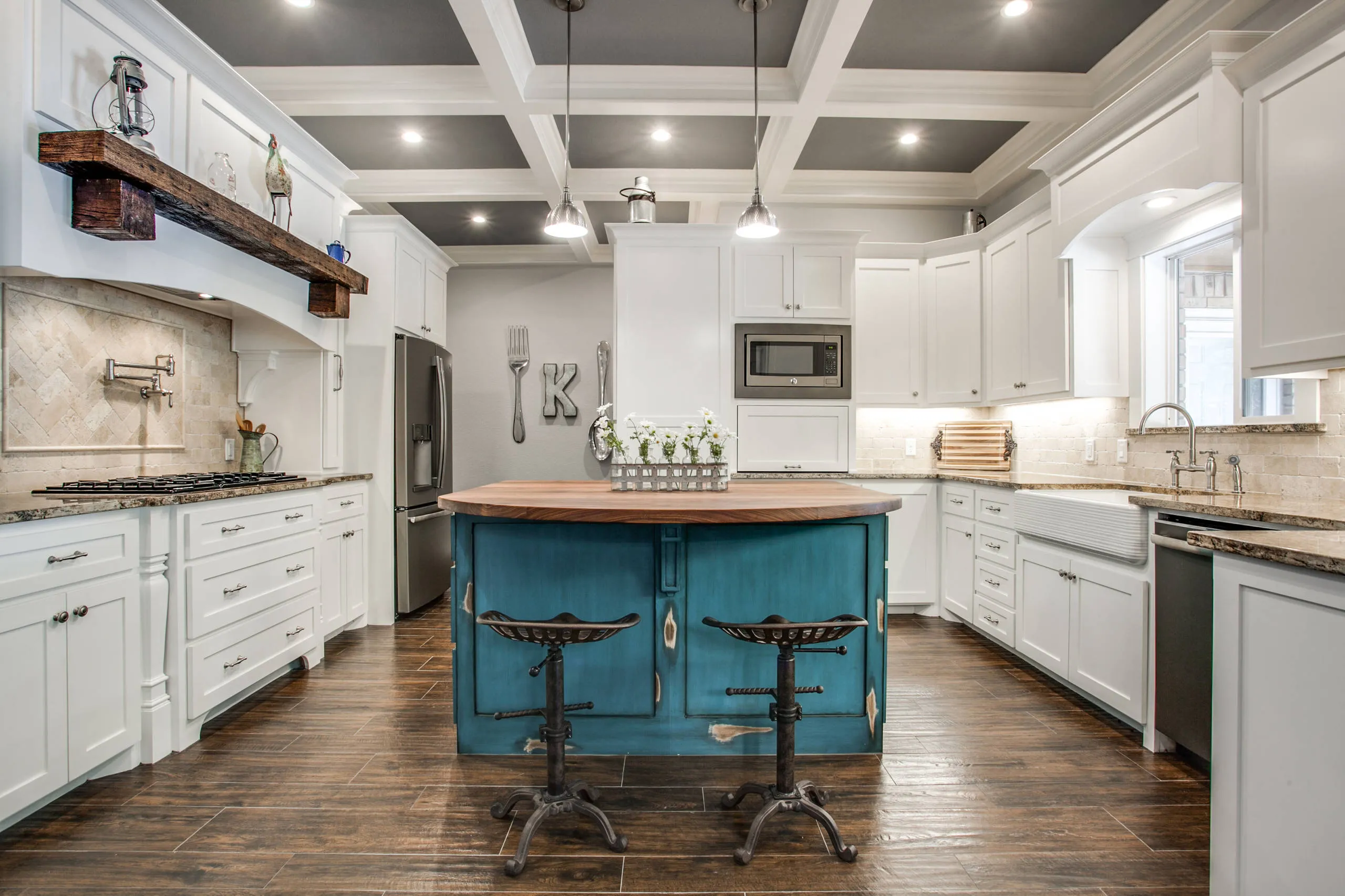 Coffered Kitchen — Kitchen Remodel in Southlake, TX by Swanson Renovations