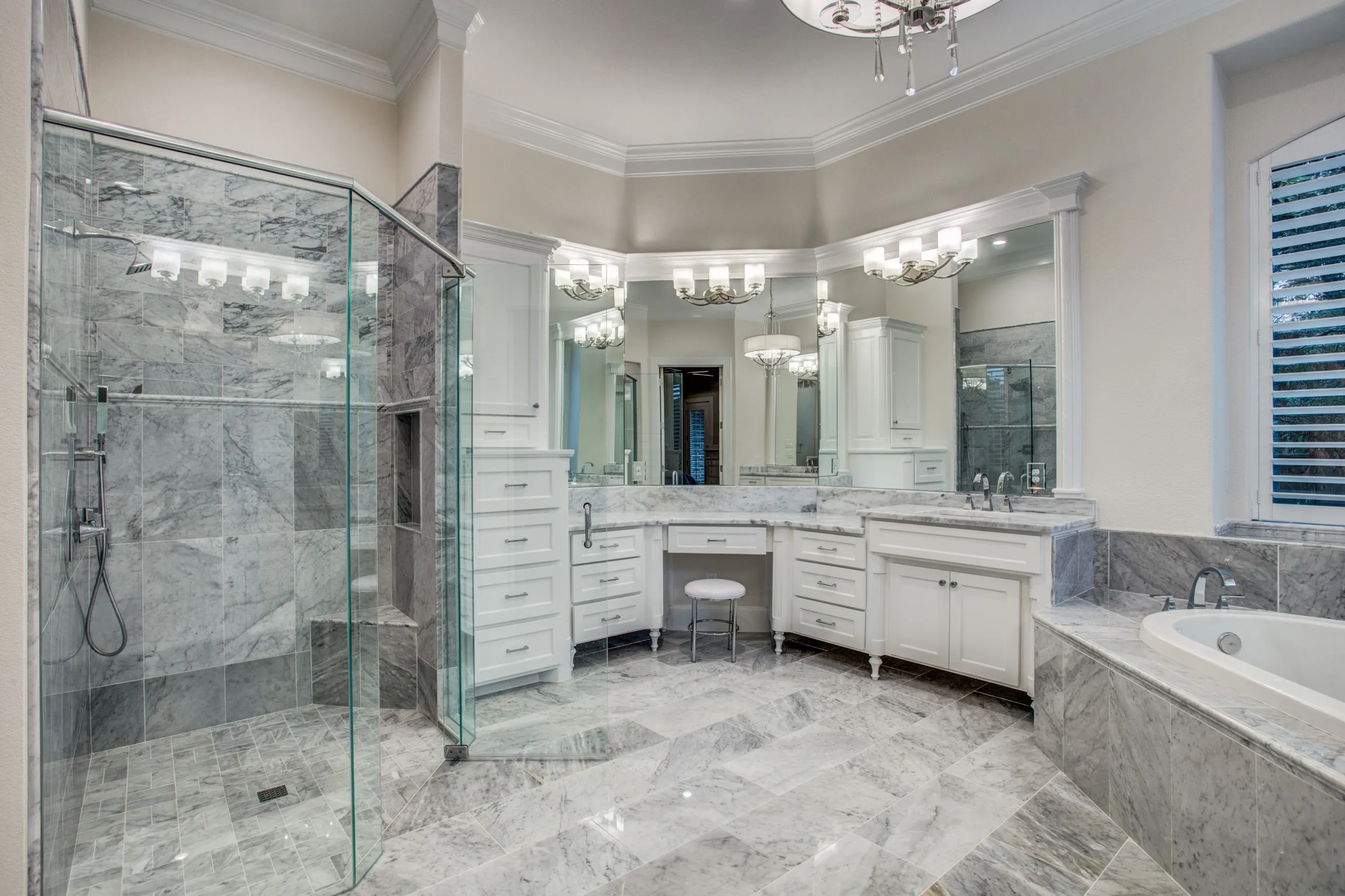 Marbled Master Bath